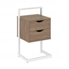Loft Тумба приставная VR.L-PY2 Дуб Аризона/Металл Белый 450*409*792