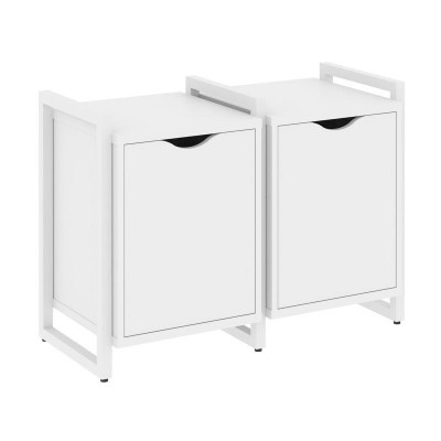 Loft Тумба на регулируемых опорах VR.L-TN-2.O Белый Бриллиант/Металл Белый 970*460*719