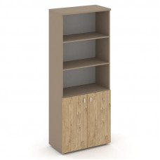 Estetica Шкаф высокий широкий ES.ST-1.1 Латте/Тиквуд Светлый 800*420*1977