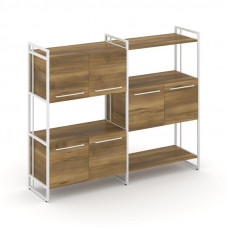 Rift Шкаф комбинированый RF.NS-004 Сандал Янтарный/Металл Белый/Белый Ручки 1576*396*1286