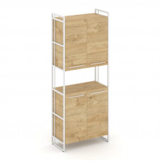 Rift Шкаф 5 ниш широкий RF.SS-52 Тиквуд Светлый/Металл Белый/Белый Ручки 798*396*2010