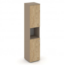 Estetica Шкаф высокий узкий левый ES.SU-1.5 (L) Латте/Тиквуд Светлый 400*420*1977