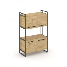 Rift Шкаф 3 ниши широкий RF.SS-33 Тиквуд Светлый/Металл Антрацит/Черный Ручки 798*396*1286