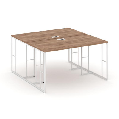 Rift Рабочая станция RF.DRS-011 Дуб Табак/Металл Белый 980*1432*750