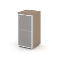 Estetica Шкаф низкий узкий правый ES.SU-3.2R (R) Латте/Сатин матовый 400*420*823