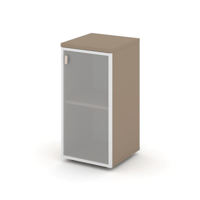 Estetica Шкаф низкий узкий правый ES.SU-3.2R (R) Латте/Сатин матовый 400*420*823