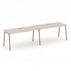 Estetica Рабочая станция 2 места ES.RS-2.4-LK Капучино/Металл Латте 3160*730*750