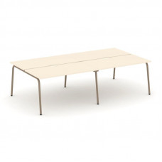 Estetica Рабочая станция 4 места ES.D.RS-4.3-VK Сатин/Металл Латте 2760*1500*750