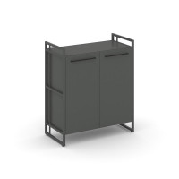 Rift Шкаф 2 ниши широкий RF.SS-21 Антрацит NEW/Металл Антрацит NEW/Черный Ручки 798*396*924