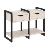 Loft Тумба на регулируемых опорах VR.L-TN-1.O Денвер Светлый/Металл Черный 970*460*719