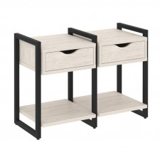 Loft Тумба на регулируемых опорах VR.L-TN-1.O Денвер Светлый/Металл Черный 970*460*719