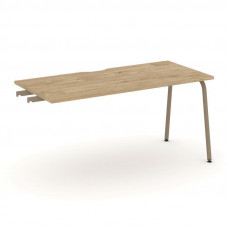 Estetica Стол приставка к опорным тумбам ES.SPR-4-VK Тиквуд Светлый/Металл Латте 1580*730*750