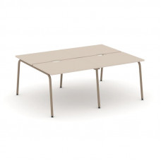 Estetica Рабочая станция 4 места ES.D.RS-4.1-VK Капучино/Металл Латте 1960*1500*750