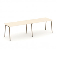 Estetica Рабочая станция 2 места ES.RS-2.3-VK Сатин/Металл Латте 2760*730*750