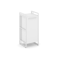 Rift Шкаф 2 ниши узкий RF.SU-21 (L) Белый Бриллиант/Металл Белый/Белый Ручки 420*396*924