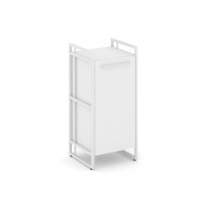 Rift Шкаф 2 ниши узкий RF.SU-21 (L) Белый Бриллиант/Металл Белый/Белый Ручки 420*396*924