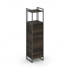 Rift Шкаф 4 ниши узкий RF.SU-43 (L) Дуб Мали/Металл Антрацит/Черный Ручки 420*396*1648