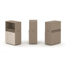 Estetica Набор №2. Тумба одиночная+низкая надставка ES.NB.1N-2 Латте/Капучино 750*410*1135