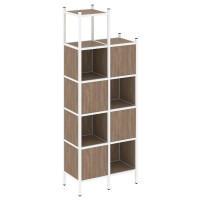 Loft Прямой стеллаж VR.L-20 Дуб Аризона/Металл Белый 862*446*2280