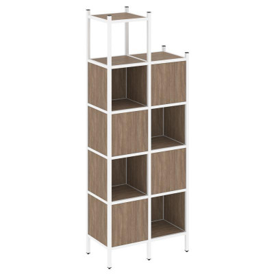 Loft Прямой стеллаж VR.L-20 Дуб Аризона/Металл Белый 862*446*2280