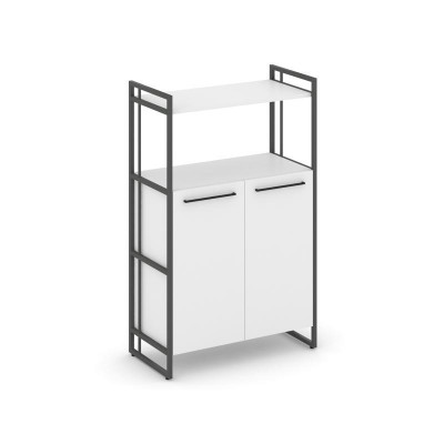 Rift Шкаф 3 ниши широкий RF.SS-32 Белый Бриллиант/Металл Антрацит/Черный Ручки 798*396*1286