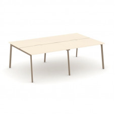 Estetica Рабочая станция 4 места ES.D.RS-4.2-VP Сатин/Металл Латте 2360*1500*750