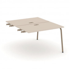 Estetica Двойной стол приставка к опор. тумбам ES.D.SPR-2-LK Капучино/Металл Латте 1180*1500*750