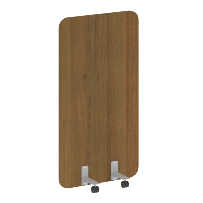 R-line Перегородка на металлических опорах, на роликах DP.R-80-150 Орех Гварнери/Металл Серый 800*18