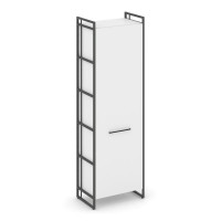 Rift Гардероб RF.GB-51 (L) Белый Бриллиант/Металл Антрацит/Черный Ручки 640*396*2010