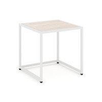 Loft Стол журнальный VR.L-SJK-50 Денвер Светлый/Металл Белый 500*500*500
