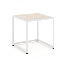 Loft Стол журнальный VR.L-SJK-50 Денвер Светлый/Металл Белый 500*500*500