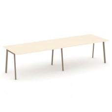 Estetica Стол переговорный ES.PRG-2.4-P Сатин/Металл Латте 3160*980*750