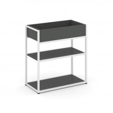 Rift Стеллаж металлический низкий приставной RF.STM-012 Антрацит NEW/Металл Белый 696*350*750