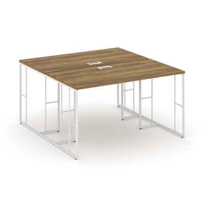 Rift Рабочая станция RF.DRS-002 Сандал Янтарный/Металл Белый 1180*1232*750