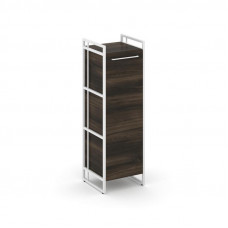 Rift Шкаф 3 ниши узкий RF.SU-31 (L) Дуб Мали/Металл Белый/Белый Ручки 420*396*1286