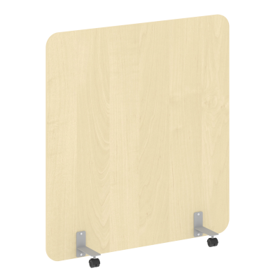 R-line Перегородка на металлических опорах, на роликах DP.R-140-150 Клен/Металл Серый 1400*18*1500