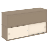 Estetica Надставка на 2 тумбы высокая ES.NV-3.1 Латте/Сатин 1500*410*795