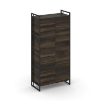 Rift Шкаф 4 ниши широкий RF.SS-41 Дуб Мали/Металл Черный/Черный Ручки 798*396*1648