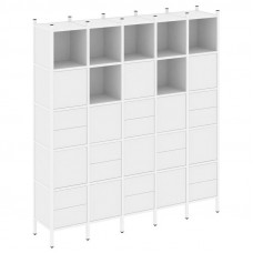 Loft Прямой стеллаж VR.L-10 Белый Бриллиант/Металл Белый 2110*446*2280