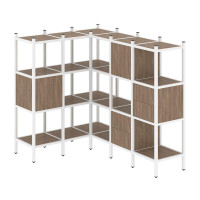 Loft Угловой внутренний стеллаж VR.L-30 Дуб Аризона/Металл Белый 1278*1694*1458