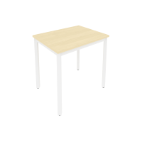 Slim Стол письменный на металлокаркасе С.СП-2.1 Клен/Металл Белый 780*600*750