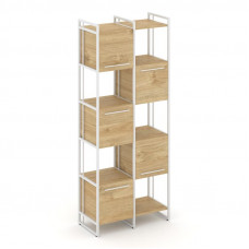 Rift Шкаф комбинированый RF.NS-003 Тиквуд Светлый/Металл Белый/Белый Ручки 820*396*2010