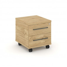 Rift Тумба мобильная усиленная RF.TM-001 Тиквуд Светлый/Черный Ручки 416*460*448