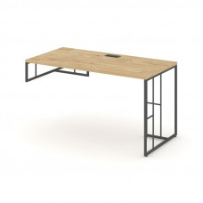 Rift Стол письменный для опорной тумбы левый RF.SPOT-015 (L) Тиквуд Светлый/Металл Антрацит 1780*700