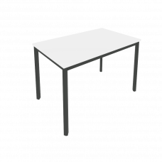 Slim Стол письменный на металлокаркасе С.СП-4 Белый/Металл Антрацит 1180*720*750