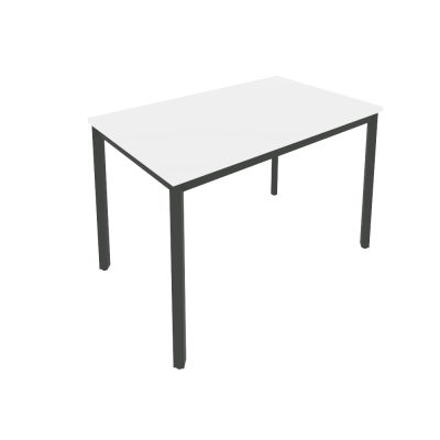 Slim Стол письменный на металлокаркасе С.СП-4 Белый/Металл Антрацит 1180*720*750