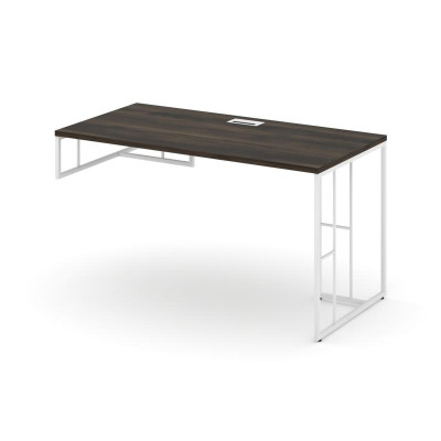 Rift Стол письменный для опорной тумбы левый RF.SPOT-014 (L) Дуб Мали/Металл Белый 1580*700*750