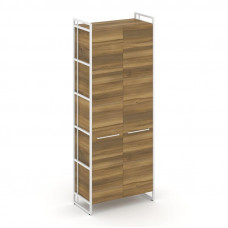 Rift Шкаф 5 ниш широкий RF.SS-51 Сандал Янтарный/Металл Белый/Белый Ручки 798*396*2010