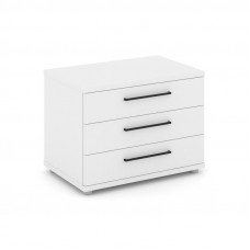 Rift Тумба опорная/приставная RF.TOP-021 Белый Бриллиант/Черный Ручки 600*450*523