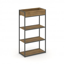 Rift Стеллаж металлический высокий приставной RF.STM-003 Сандал Янтарный/Металл Антрацит 796*350*125